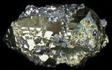 Gleaming Pyrite With Galena - Peru #59597-1